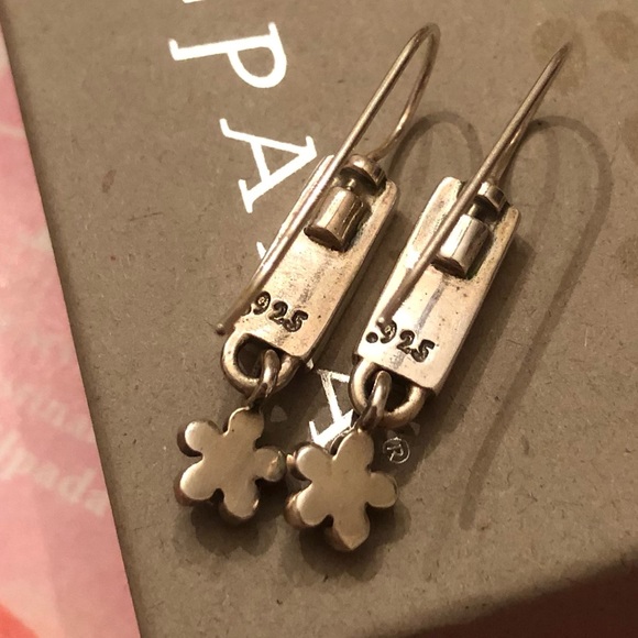 Vintage Silpada Sterling Silver Multi-Color Natural Stone Flower Earrings W1259 - Picture 12 of 16